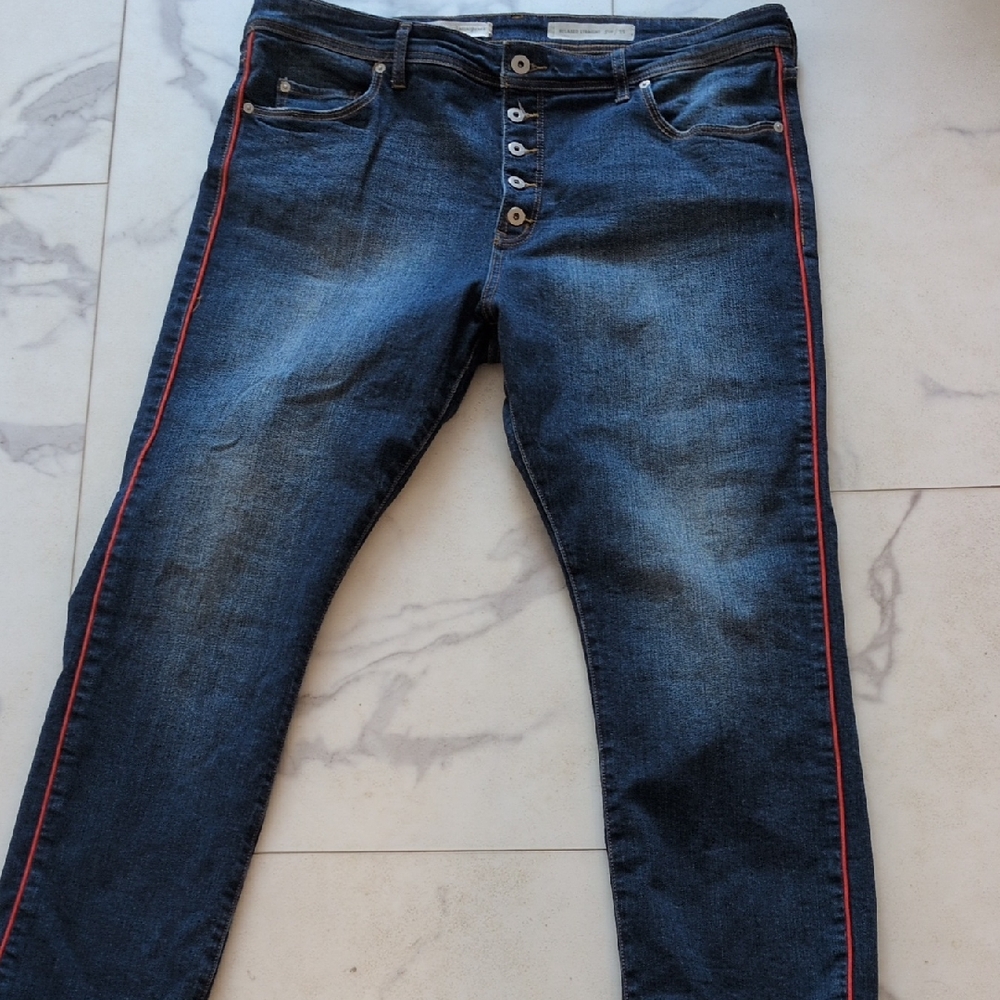 Pilcro and the Letterpress Jeans Relaxed Straight 33 Mint